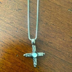 Sterling silver cross with chain